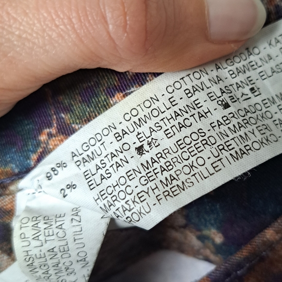 Zara tapestery print skinny pants - Picture 4 of 5